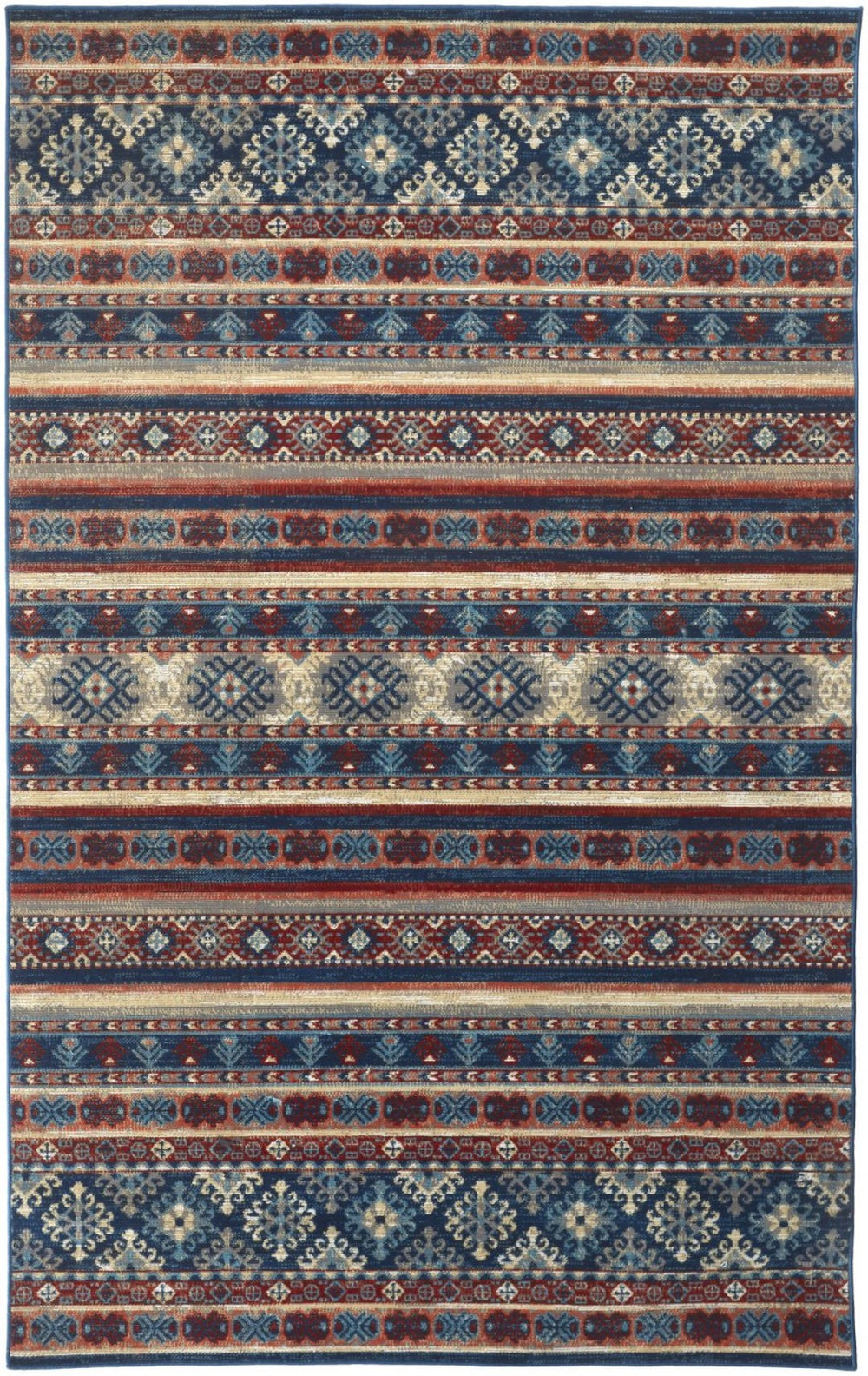 HomeRoots 13' Geometric Distressed Area Rug - Durable, Stylish Design for High-Traffic Spaces with Easy Care 13' X 15' 514624