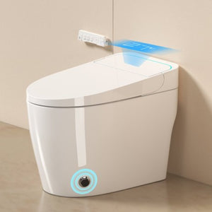 English Elm Unique Smart One Piece Toilet Bidet Combo with Auto Lid Warm Air Dryer Heated Seat W3133P476384