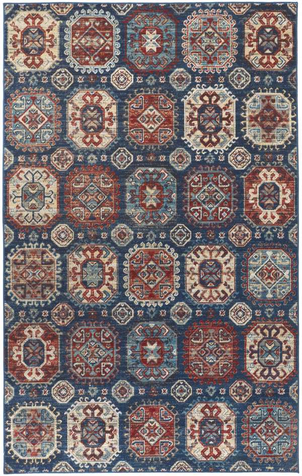 Homeroots 13' X 15' Abstract Power Loom Distressed Area Rug  Polypropylene 514686