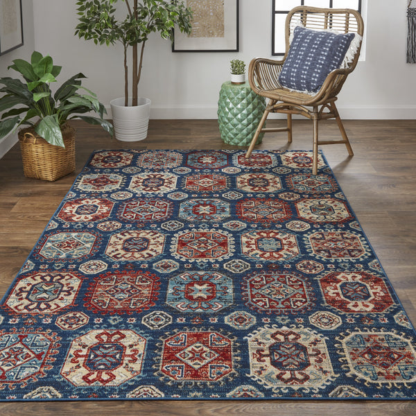Homeroots 13' X 15' Abstract Power Loom Distressed Area Rug  Polypropylene 514686