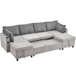 English Elm Swivel Barrel Accent Chair Chenille Tufted Round Club Seat for Living Room Lounge Grey N719S002230E