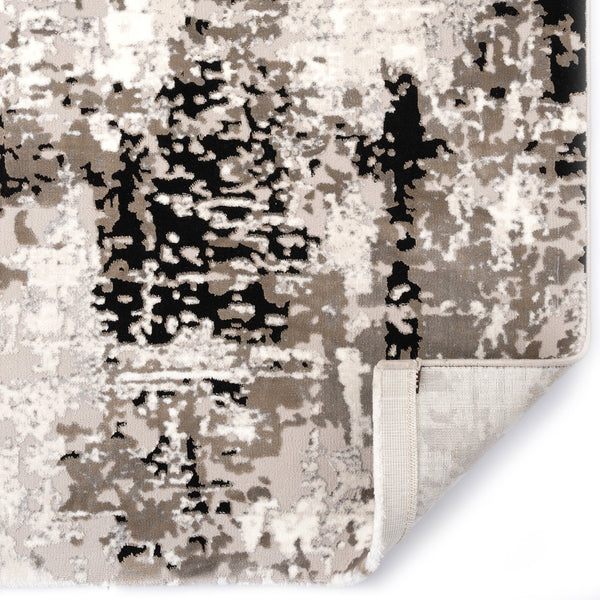 Capel Rugs Manhattan-tribeca Luxe Contemporary Area Rug With Striking Silver, Gray Tones And Textured Design Onyx, White 100% Polyester 5147rs05030708375