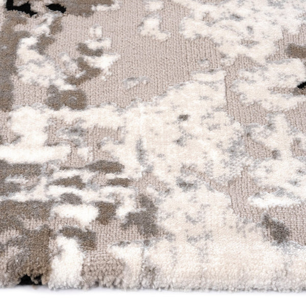 Capel Rugs Manhattan-tribeca Luxe Contemporary Area Rug With Striking Silver, Gray Tones And Textured Design Onyx, White 100% Polyester 5147rs05030708375