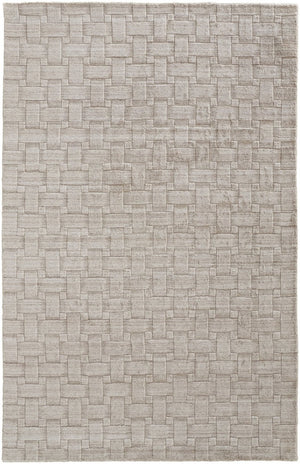 HomeRoots 4' Hand Woven Area Rug in Ivory and Brown Stripes - Artisan Crafted for Timeless Elegance and Style 9' X 12' 514738
