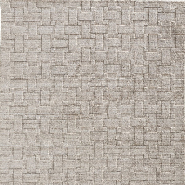 HomeRoots 4' Hand Woven Area Rug in Ivory and Brown Stripes - Artisan Crafted for Timeless Elegance and Style 12' X 15' 514740