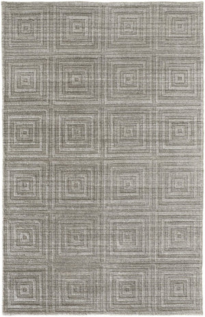 HomeRoots 4' Hand-Woven Gray and Silver Striped Area Rug – Artisan-Crafted for Elegance and Comfort in Any Space 10' X 14' 514753
