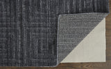 Homeroots 4' X 6' Gray And Black Striped Hand Woven Area Rug Gray,Black Viscose 514756