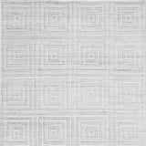 Homeroots 12' X 15' White And Silver Striped Hand Woven Area Rug White,Silver Viscose 514768