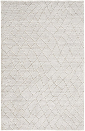HomeRoots 2' Hand Woven Gray and Ivory Striped Area Rug – Artisan Crafted Elegance for Small Spaces and Decor 2' X 3' 514776