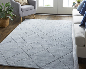 HomeRoots 4' Gray and Ivory Striped Hand-Woven Area Rug - Timeless Artisanal Elegance for Any Room Decor 4' X 6' 514784