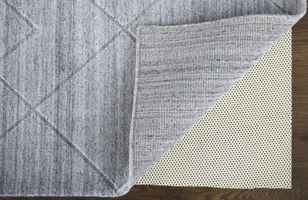 HomeRoots 4' Hand-Woven Gray and Silver Striped Area Rug - Elegant, Durable, and Unique for Any Space 5' X 8' 514792