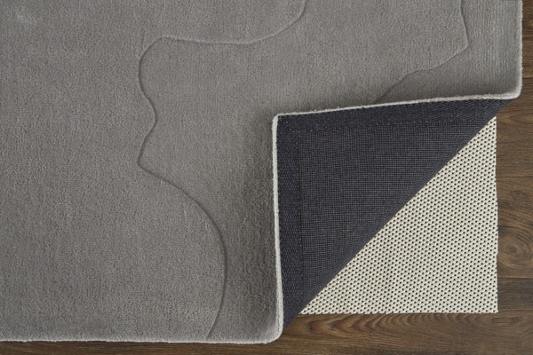 HomeRoots 8' Blue and Gray Abstract Hand-Tufted Wool Area Rug – Modern, Soft, Durable, Perfect for Any Space 8' X 10' 514836
