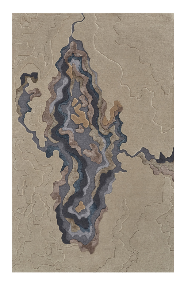 Homeroots 8' X 10' Tan And Brown Wool Abstract Hand Tufted Area Rug  Wool 514864