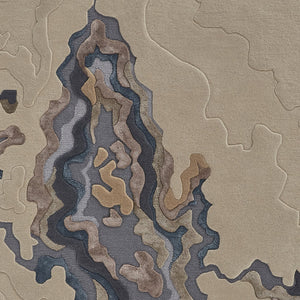 Homeroots 8' X 10' Tan And Brown Wool Abstract Hand Tufted Area Rug  Wool 514864