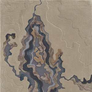 Homeroots 2' X 3' Tan And Brown Wool Abstract Hand Tufted Area Rug  Wool 514868