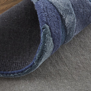HomeRoots 5' Plush Hand-Tufted Wool Area Rug with Abstract Blue and Gray Design for Modern Home Decor 12' X 15' 514874