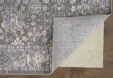 Homeroots 8' X 10' Taupe And Ivory Floral Power Loom Area Rug Taupe,Gray,Orange Polyester 514884