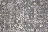 Homeroots 6' Taupe And Ivory Round Floral Power Loom Area Rug Taupe,Gray,Orange Polyester 514887