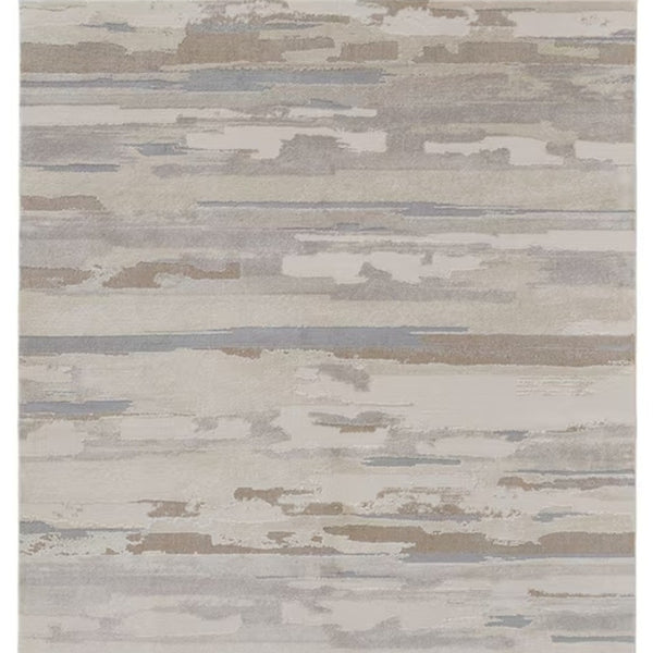 HomeRoots 4' Stylish Brown and Ivory Distressed Area Rug – Versatile, Low-Maintenance Comfort for Any Space 5' X 8' 514916