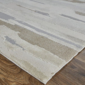 HomeRoots 4' Stylish Brown and Ivory Distressed Area Rug – Versatile, Low-Maintenance Comfort for Any Space 5' X 8' 514916