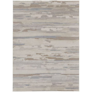 HomeRoots 4' Stylish Brown and Ivory Distressed Area Rug – Versatile, Low-Maintenance Comfort for Any Space 5' X 8' 514916