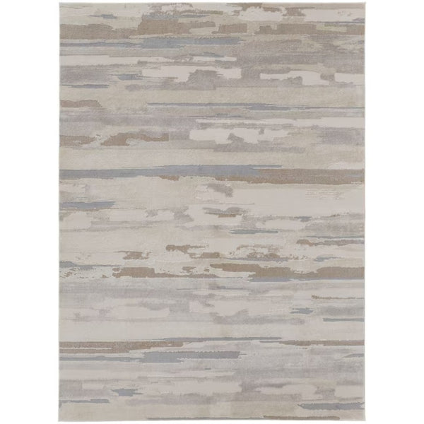 HomeRoots 4' Stylish Brown and Ivory Distressed Area Rug – Versatile, Low-Maintenance Comfort for Any Space 5' X 8' 514916