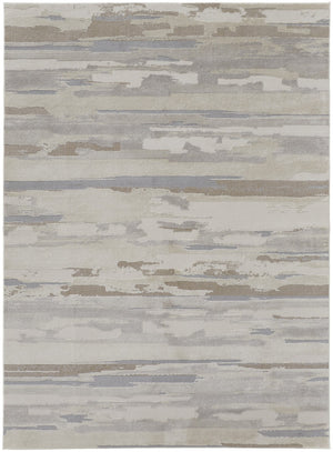 HomeRoots 4' Stylish Brown and Ivory Distressed Area Rug – Versatile, Low-Maintenance Comfort for Any Space 7' X 10' 514918