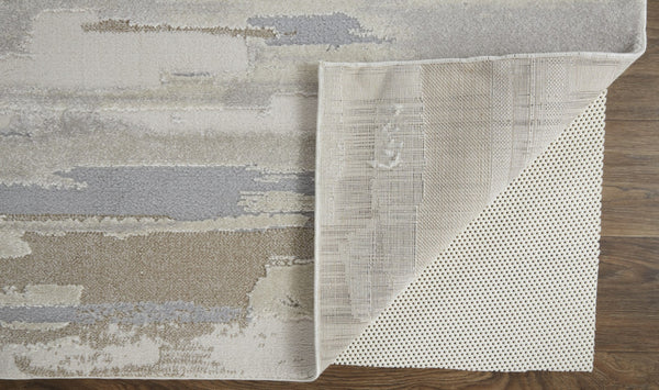 HomeRoots 4' Stylish Brown and Ivory Distressed Area Rug – Versatile, Low-Maintenance Comfort for Any Space 9' X 12' 514919
