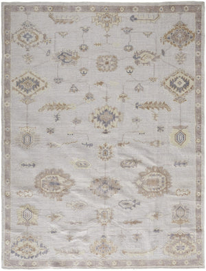 HomeRoots 4' Hand-Knotted Orange and Ivory Floral Area Rug - Unique Artisan Craftsmanship for Stylish Spaces 9' X 12' 514973