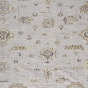 HomeRoots 4' Hand-Knotted Orange and Ivory Floral Area Rug - Unique Artisan Craftsmanship for Stylish Spaces 12' X 15' 514975
