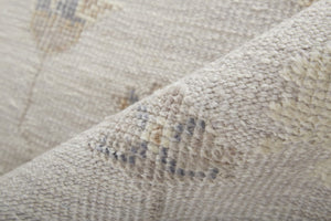 HomeRoots 4' Hand-Knotted Ivory and Tan Floral Area Rug – Eco-Friendly, Stain-Resistant Design for Any Room 8' X 10' 514979
