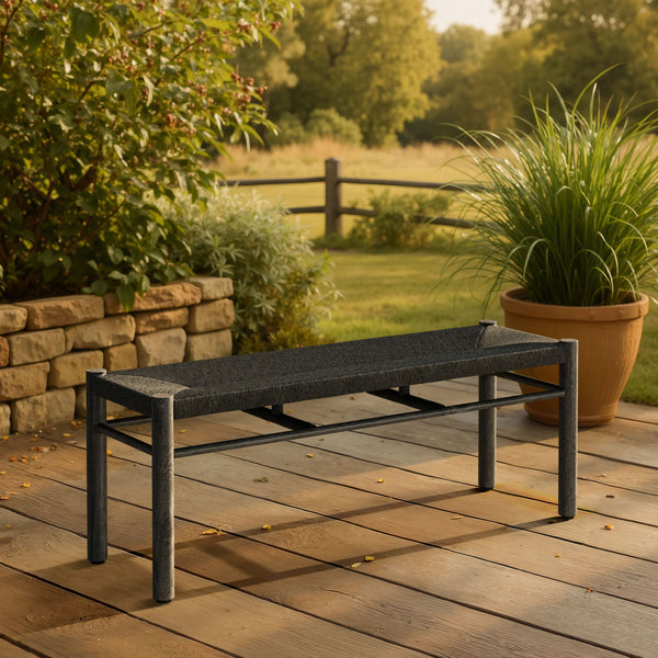 Zuo Modern Iska Bench - Modern Aluminum Seating Solution For Stylish Home Decor And Versatile Spaces Black Aluminum 704087-zuo-modern