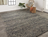 Homeroots 10' X 13' Gray Taupe And Black Wool Hand Woven Stain Resistant Area Rug Gray,Taupe,Black Wool 515020