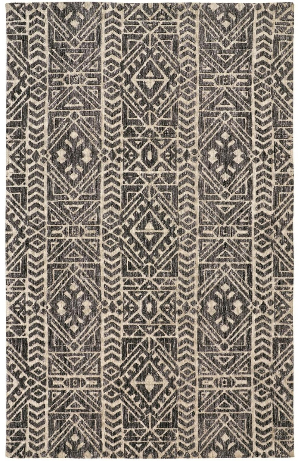 HomeRoots 10' Brown Taupe and Ivory Striped Area Rug - Stain Resistant, Elegant, and Ideal for High-Traffic Spaces 10' X 13' 515030