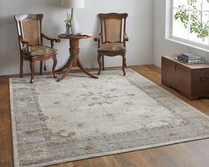 Homeroots 12' X 15' Tan Brown And Gray Power Loom Distressed Area Rug  Viscose 515037