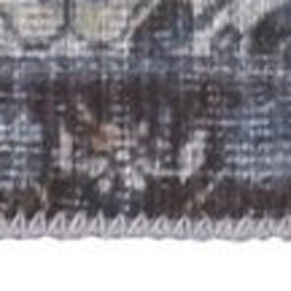 HomeRoots 5' Blue and Ivory Floral Medallion Area Rug - Timeless Style, Durable Design for Any Room Décor 8' X 10' 515065