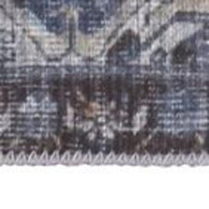 HomeRoots 5' Blue and Ivory Floral Medallion Area Rug - Timeless Style, Durable Design for Any Room Décor 8' X 10' 515065
