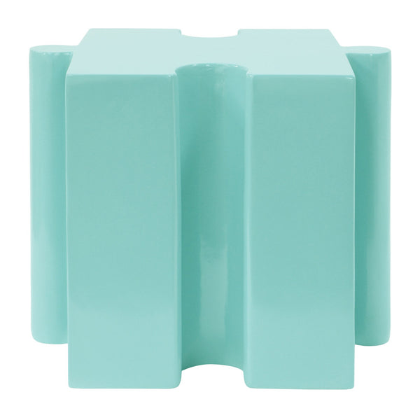 English Elm Christopher Knight Home® - Puzzle Art Side Table - Modular Light Green Mgo Table For Indoor & Outdoor Use, Custom Layouts Available N770P347932G