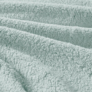 English Elm 3 Piece Crushed Velvet Reversible Comforter Set Full Queen Luxe Hypoallergenic Bedding Aqua B035P319860