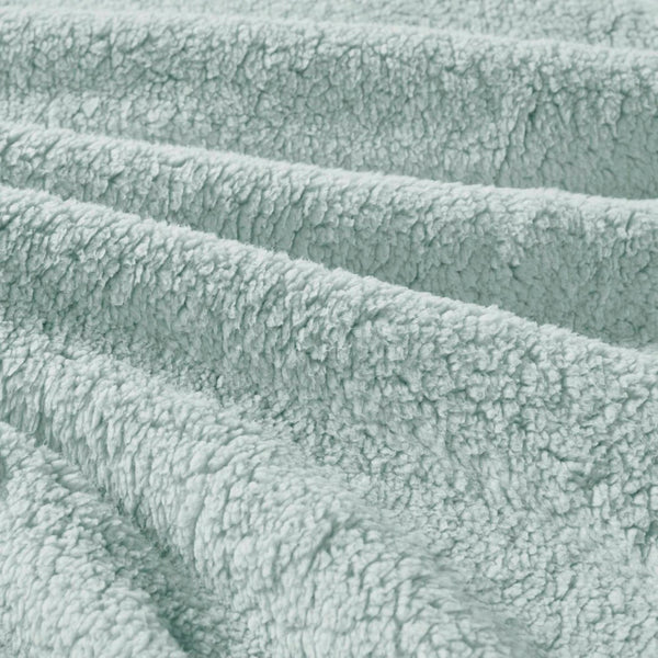 English Elm 3 Piece Crushed Velvet Reversible Comforter Set Full Queen Luxe Hypoallergenic Bedding Aqua B035P319860