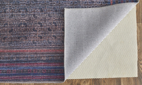 HomeRoots 5' Floral Power Loom Area Rug in Vibrant Blue, Pink, and Purple - Perfect for Any Room Decor 5' X 8' 515211