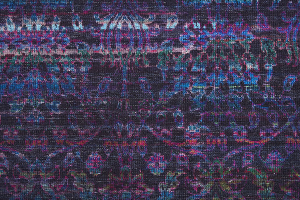 Homeroots 8' X 10' Blue And Purple Striped Power Loom Area Rug  Polyester 515233