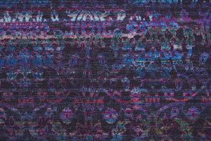 Homeroots 10' X 14' Blue And Purple Striped Power Loom Area Rug  Polyester 515235