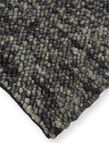 Homeroots 2' X 3' Gray And Black Wool Hand Woven Distressed Area Rug Gray,Taupe,Black Wool 515283