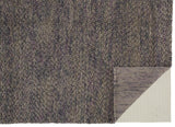 Homeroots 5' X 8' Purple And Gray Wool Hand Woven Distressed Area Rug Purple,Taupe,Gray Wool 515285