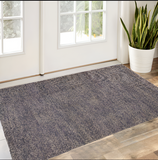 Homeroots 2' X 3' Purple And Gray Wool Hand Woven Distressed Area Rug Purple,Taupe,Gray Wool 515287