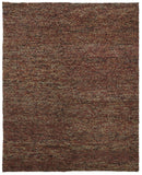 Homeroots 5' X 8' Orange Red Wool Hand Woven Distressed Area Rug Brown,Orange,Red Wool 515289