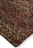 Homeroots 5' X 8' Orange Red Wool Hand Woven Distressed Area Rug Brown,Orange,Red Wool 515289