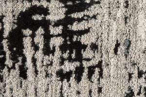 HomeRoots 9' Modern Black Gray and White Abstract Area Rug - Stylish, Durable Design for Any Room Space 5' X 8' 515293