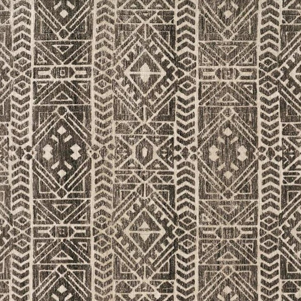 Homeroots 8' X 10' Gray And Ivory Striped Non Skid Area Rug Brown,Taupe,Ivory Polyester 515313